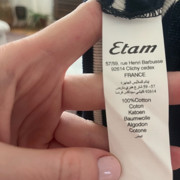 NWT Etam striped shirt - Picture 6 of 6